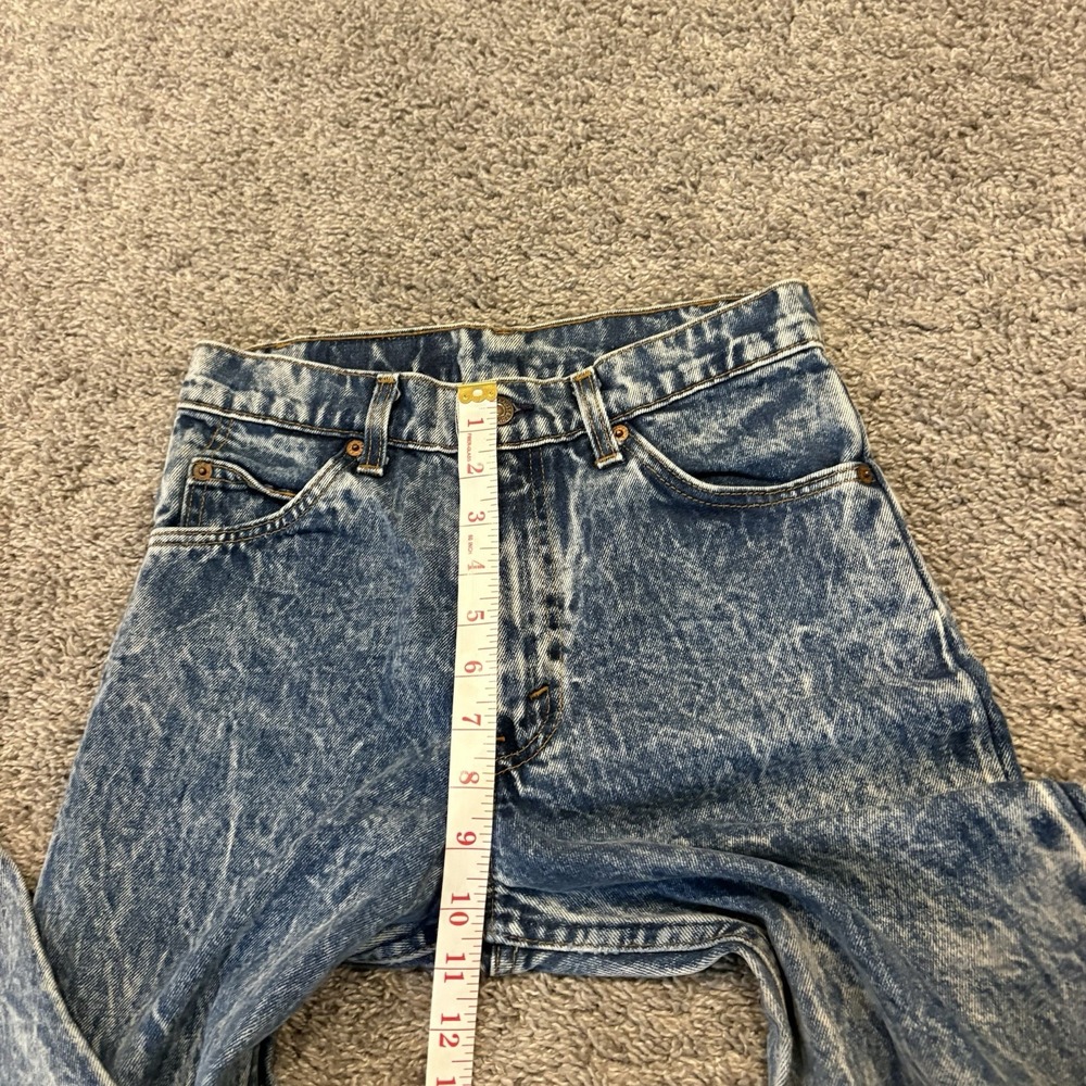Vintage Levi's 550 Jeans USA Acid Wash Orange Tab 28x32 Made In USA 80's 90's - Picture 8 of 14